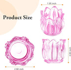 GOLDEAL 24Pcs Votive Candle Holders,Pink Thick Glass Tea Light Candle Holder Bulk,Tealight Candle Jars for Wedding Table Decor,Party Supplies,Bridal Shower,Baby Shower,Tables Centerpieces
