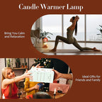 Flower Candle Warmer Lamp with Timer - Dimmable Electric Candle Warmer for All Jar Scented Candles - Mother's Day Gift Home Decor for Women