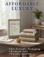 LANE LINEN 100% Organic Cotton Sheets Set Pure Long- Staple Percale Weave - Bedding for Bed Fits Mattress Upto 15in Deep Pocket (Twin Taupe)