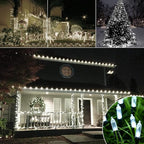 LYHOPE Battery Christmas Lights, 2Pack Total 66ft 200 LED Christmas Lights Waterproof 8 Modes Battery Operated String Light for Outdoor & Indoor, Xmas Tree, Wreaths, Holiday Decoration (Cool White)