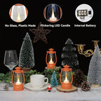 12Pcs Orange Mini Lanterns for Fall Halloween Thanksgiving & Western Camping Decor – Small Lantern Decorative for Table Centerpiece, Hanging Ornaments for Christmas Wedding & Cowboy Party
