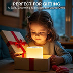 Night Light for Kids Baby, Dimmable Touch Lamp for Nursery, 11 RGB Colors 5 Brightness, Portable Rechargeable Bedside Table Lamp for Nightstand, Kids Night Light for Bedroom Living Room, Silver