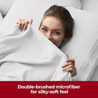 Mellanni Extra Deep King Sheets - 4 PC Iconic Collection Bedding - Hotel Luxury, Ultra Soft, Cooling Bed Sheets - Wrinkle, Fade, Stain Resistant (King, White)
