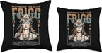 Nordic Vikings Legends Old Norse Mythology Gods Frigg Nordic Scandinavian Legends Old Norse Mythology Gods Throw Pillow, 16x16, Multicolor