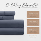 Linen Market Bed Sheets for California King Size Bed (Stone) - Sleep Better Than Ever with These Soft and Cooling California King Sheets - Deep Pocket Fits 16" Thick Beds - 4 Piece Cal King Sheet Set
