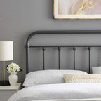 Modway MOD-6154-GRY Sage Queen Metal Headboard, Gray, Queen