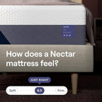 Nectar Luxe King Adjustable Base & 14” Mattress (New Version) - Head & Foot Incline - Medium Firm Memory Foam - Cooling Upgrade - 3 Massage Settings - 365-Night Mattress Trial & Forever Warranty