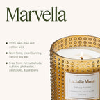 LA JOLIE MUSE Fall Candle | Sahara Amber Candles – Bergamot, Clove & Amber | 10 oz Soy Candle | Natural Soy Wax | 55 Hours Clean Burn | Gift-Ready for Cozy Nights | Elevated Fall Décor