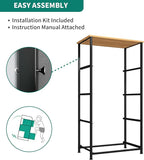 YITAHOME Storage Tower with 4 Drawers - Fabric Dresser, Organizer Unit for Bedroom, Living Room, Closets - Sturdy Steel Frame, Easy Pull Fabric Bins & Wooden Top