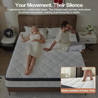 Queen Mattress,12 Inch Queen Size Mattress in a Box,Gel Memory Foam and Pocket Spring Hybrid Mattress,Ideal for All Sleep Positions,CertiPUR-US Certified,Shoulder Support-Medium Firm,80" x 60"