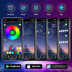 FBZ 300Ft Outdoor Waterproof LED Strip Lights,Music Sync RGB IP65 Led Lights with App Control and Remote,Color Changing Waterproof Led Rope Lights for Outdoor,Balcony,Roof,Garden,Stairs Party (300FT)