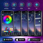 FBZ 200Ft Outdoor Waterproof LED Strip Lights,Music Sync RGB IP65 Led Lights with App Control and Remote,Color Changing Waterproof Led Rope Lights for Outdoor,Balcony,Roof,Garden,Stairs Party (200FT)