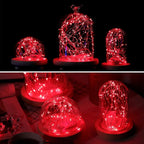 YKB 6 Pack Red LED Fairy Starry String Lights with 20 Mini LEDs on 6.6FT/2M Copper Wire, Fairy Lights Powered by 2xCR2032(Incl) Batteries, for Wedding Table Holiday Halloween Christmas Decorations