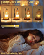 Tulip Candle Warmer Lamp, Adjustable Height, Dimmable Candle Warmer with Timer, Mom Womens Gifts for Birthday, Unique Home Decor Aesthetic (Gold)