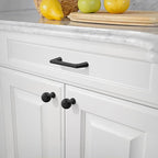 Amerdeco 10 Pack Matte Black Cabinet Pulls 3 Inch(76MM) Hole Centers Kitchen Cabinet Handles Hardware Kitchen Handles for Cabinets Cupboard Handles Drawer Pulls ZH0041