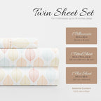 Linen Market Double-Brushed Patterned Microfiber Twin Sheet Set 3 Piece – Oeko-TEX Certified Ultra Soft & Wrinkle-Free - 16" Deep Pocket Sheets - Easy Care Twin Size - Fall Foliage Yellow