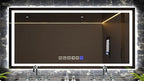 Fab Glass and Mirror LED Mirror 48x30 Inches, Led Bathroom Mirror with Lights Front and Backlit Anti-Fog Memory Brightness, Three Color Options Frameless Wall Mounted Bathroom Vanity Mirrors