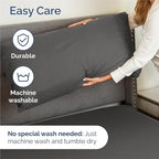 Full 6 Piece Sheet Set - Comfy Breathable & Cooling - Ultra Soft Hotel Luxury Bedding Set w/ 8-16 Inch Deep Pockets - 1 Flat & 1 Fitted Sheet & 4 Pillowcases - Wrinkle Free and Easy Care - Charcoal