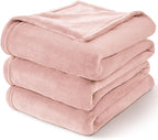 BEDELITE Fleece Blanket Twin Size Pink Morn Throw Blankets for Couch & Bed, Luxury Plush Cozy Fuzzy Blanket 60x80 inches, Super Soft Warm Lightweight Throw Blanket for Travel Camping