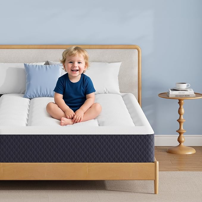 ONENICE 8 Inch Twin XL Size Mattress in a Box, Cooling Gel Memory Foam Plus Removable Pillowtop Mattress, Ergonomically Designed, CertiPUR-US Certified, Fiberglass-Free, Pressure Relief