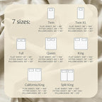LuxClub 4 PC Queen Size Sheet Set Bed Sheets, Breathable Luxury Deep Pockets Wrinkle Free Cooling Sheets Machine Washable Hotel Bedding (Queen, Striped Cream)