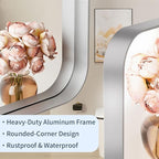 30×36 Silver Bathroom Vanity Mirror - Rectangle Mirror for Over Sink with Tempered Glass & Rounded Corners for Entryway, Restroom, Bedroom Horizontal/Vertical Wall-Mounted, Farmhouse Modern