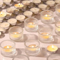 12Pcs Clear Votive Candle Holders with 20pcs Tea Light Candles, Ribbed Tealight Candle Holder Glass for Wedding Table Centerpiece, Home Decor, Party Decor
