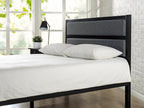 ZINUS Jessica Modern Studio Upholstered Metal Headboard, King