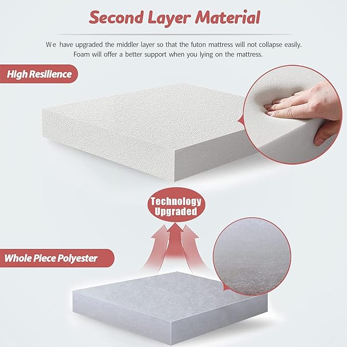 MAXYOYO Bohemian Retro Floor Mattress Vintage Floral Japanese Futon Mattress Roll Up Thicken Sleeping Bed Portable Camping Mattress Floor Lounger Couch Bed Mattress Pad, Twin Size