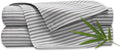 California King Sheets by Pure Bamboo, Genuine 100% Organic Viscose Derived from Bamboo Bed Sheet Set, Soft & Cooling, Double Stitching, Lifetime Quality Promise (California King, Stripes)
