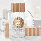 RHF 6 Ft. Tall Extra Wide-Diamond Weave Fiber Room Divider, 8 Panel Room Divider/Screen,Room Dividers and Folding Privacy Screens 8 Panel&Room Dividers and Folding Privacy Screens-Natural, 8 Panel