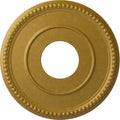 Ekena Millwork CM12BRPGS 12-1/2" x 3-7/8" x 3/4" Bradford Ceiling Medallion, Pharaoh's Gold