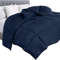 Utopia Bedding Comforter Duvet Insert, Quilted Comforter with Corner Tabs, Box Stitched Down Alternative Comforters King Size (Navy)