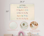 Classroom Decoration-Homeschool Decor-Educational Flag Decor Gift for Kids Toddler Baby Boys Girls Newborn Toddler - Banner Wall Sign Gifts for Playroom Nursery Baby Room Bedroom Front Door-letters