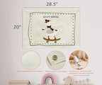 Silly Goose Nursery Rectangular Canvas Banner-Flag Wall Sign Decor for Boys Girls Toddler Kids,Baby Room Above Crib Playroom Reading Room Bedroom Decor-Easter Baby Shower Birthday Christmas Gift