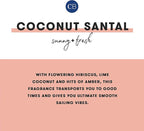 Capri Blue Reed Diffuser - Reed Diffuser Set Includes Scented Oil, Sticks, and Mercury Iridescent Glass Bottle - Home Decor Room Fresheners - Coconut Santal (5.7 fl oz)