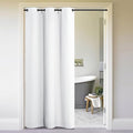 NICETOWN Curtains & Drapes for Door Tapestry, 120 inches Long Door Curtains for Bathroom Pantry Bedroom Closet (White, 1 Panel, 5ft Wide x 10ft Long)