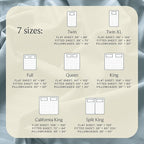 LuxClub 4 PC King Size Sheet Set Bed Sheets, Breathable Luxury Deep Pockets Wrinkle Free Cooling Sheets Machine Washable Hotel Bedding (King, Striped Light Blue)