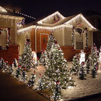 Brizled Christmas Lights, 33ft 100 LED End to End Connectable Mini Christmas String Lights, 120V UL Certified Cool White Xmas Tree Light Indoor Outdoor Mini Light Set for Xmas Tree Party Wedding Decor