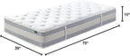 ZINUS 10 Inch Comfort Support Hybrid Mattress [New Version], Twin, Fiberglass Free, Medium Plush, Motion Isolation, Certified Safe Foams & Fabric, Mattress in A Box