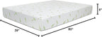 NapQueen Twin XL Size Mattress, 6 Inch Anula Green Tea Infused Memory Foam Mattress, CertiPUR-US Certified