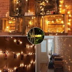 Brizled Christmas Lights, 65.67ft 200 LED Tree Lights Color Changing, 11-Function Warm White & Multicolor Christmas Light String, Connectable 29V Adapter Fairy Lighting with Remote for Xmas Tree Party