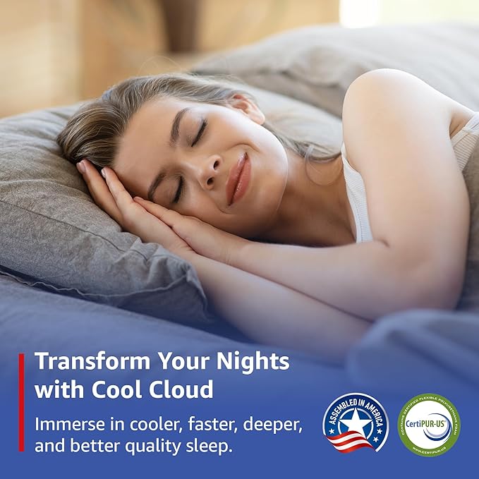 ROOST SLEEP Memory Foam Mattress, 12-Inch Twin XL – Cool Cloud Gel Foam Bed for Extra Length Comfort – Pressure-Relieving, Supportive, and Cooling Sleep Surface