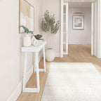 Plank+Beam Solid Wood Console Table, 36 Inch, Sofa Table, Narrow Entryway Table for Hallway, Behind The Couch, Living Room, Foyer, Easy Assembly, White