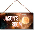 Personalized Sign Outer Space Room Décor For Boys Room Decor, Universe Theme Little Man Cave Decor for Kids Room, The Sun Nursery Decor for Nursery Toddler Baby Room