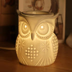 STAR MOON Owl Wax Melt Warmer for Home Décor, Wax Warmer for Wax Melt, Scentsy Wax Warmer, 3D, No Flame, Removable Dish, with One More Bulb (The Owl of Athena)
