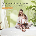 BestMassage | 12 Inch Queen Mattress | Gel Memory Foam | Medium Firm Feel | White | Bed in a Box, CertiPUR-US Certified | Pressure Relief, Cooling Ventilated Foam | Breathable Knit Cover