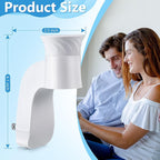 6 Pack Wall Fragrance Plug in Compatible with Bath and Body Works WallFlower Fragrances, ETL Certified, Rotatable, Precise Scent Control Fragrance Diffuser Plug for Home, Office (White)