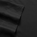 Sweet Home Collection 6 Piece 1500 Supreme Collection Brushed Microfiber Deep Pocket Sheet Set-2 Extra Pillow Cases, Great Value, Split King, Black
