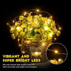 Fairy Lights Battery Operated String Lights - 12 Pack 7ft 20 LED Silver Wire Firefly Lights for Mason Jars DIY Picture Walls Shelves Arts Crafts Trees Branches Bedroom Wedding Party Decor(Warm White)